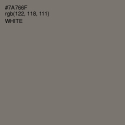 #7A766F - Limed Ash Color Image